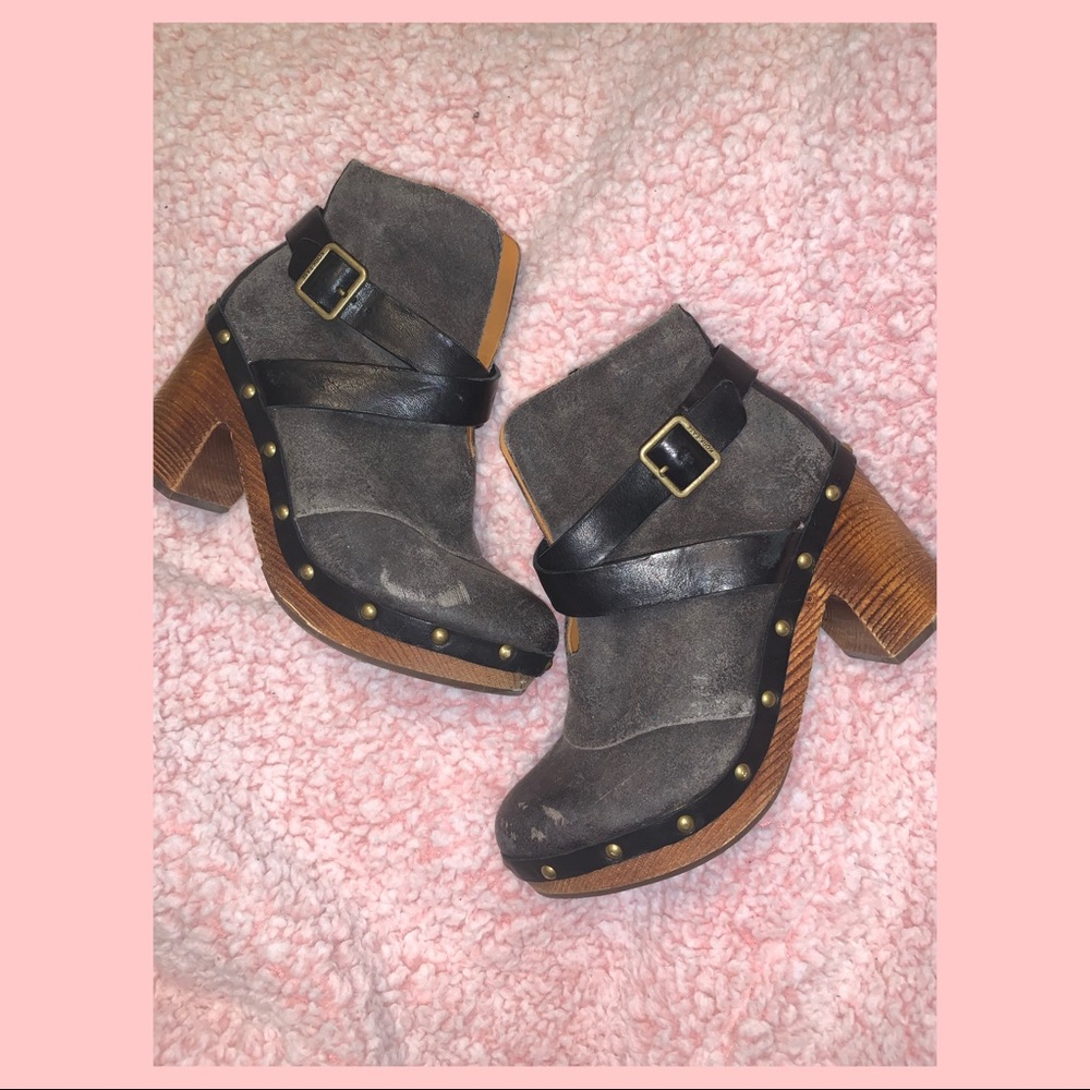 KORK-EASE Gray+Black Booties